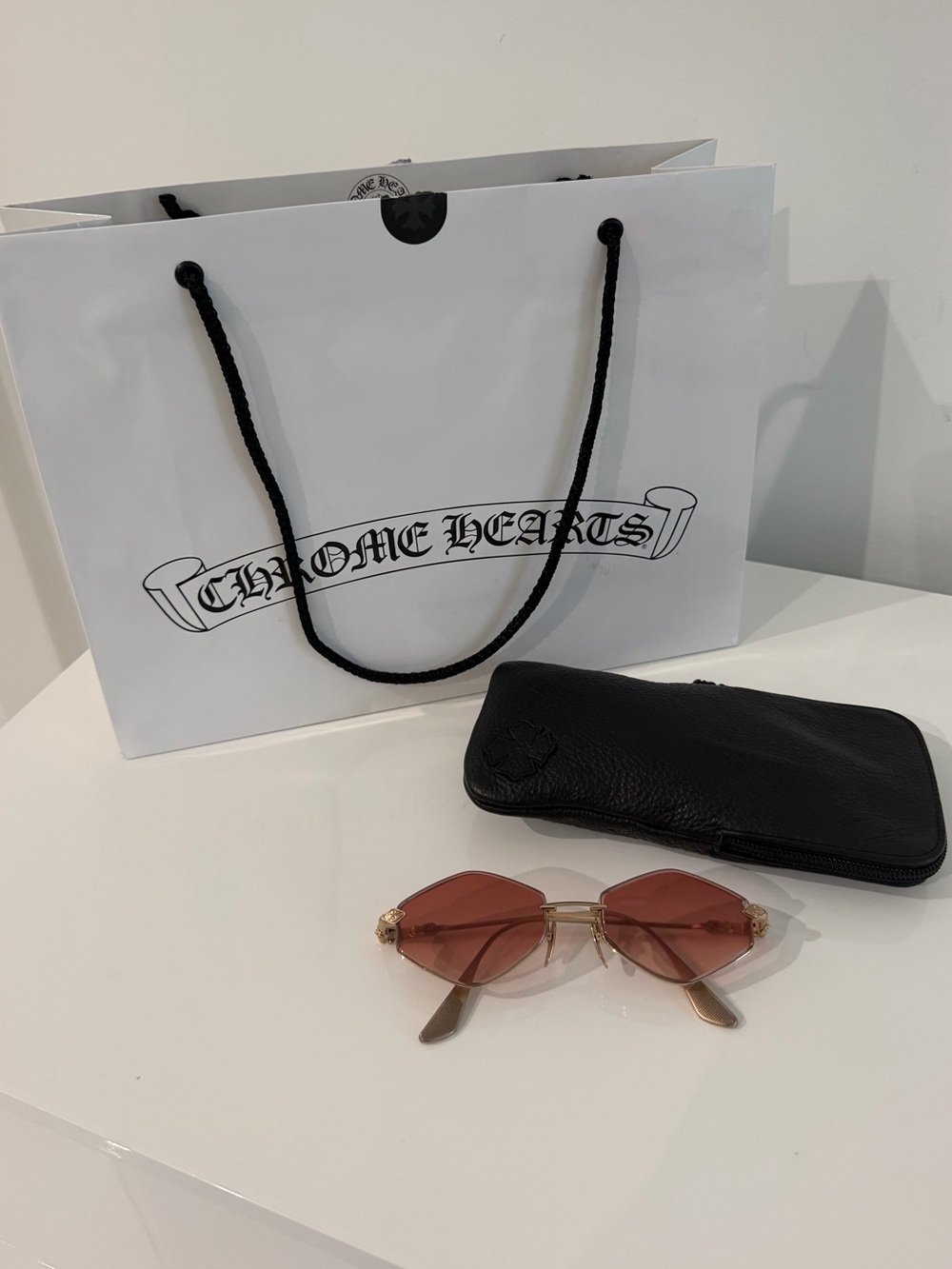 Chrome Hearts Gold Frame Sunglasses